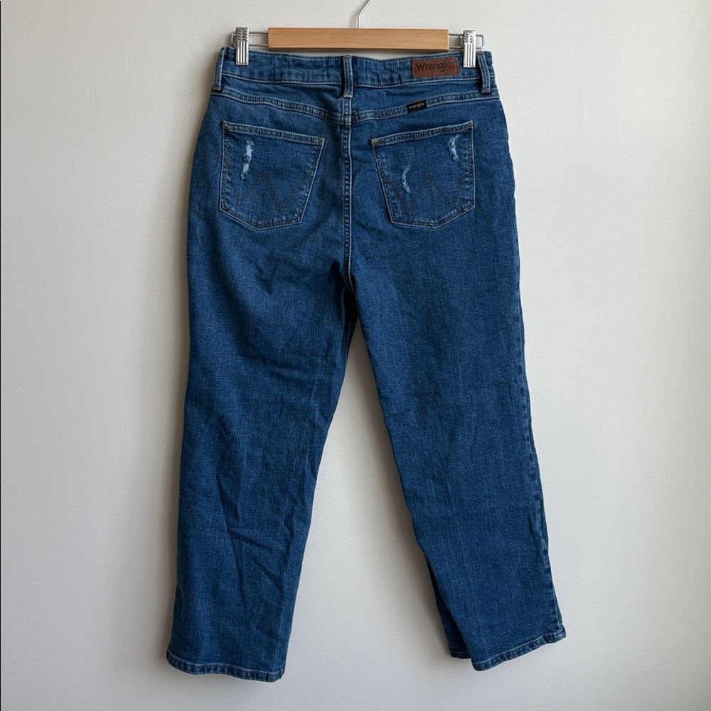 Wrangler High Rise True Straight Crop Jeans - Picture 4 of 4